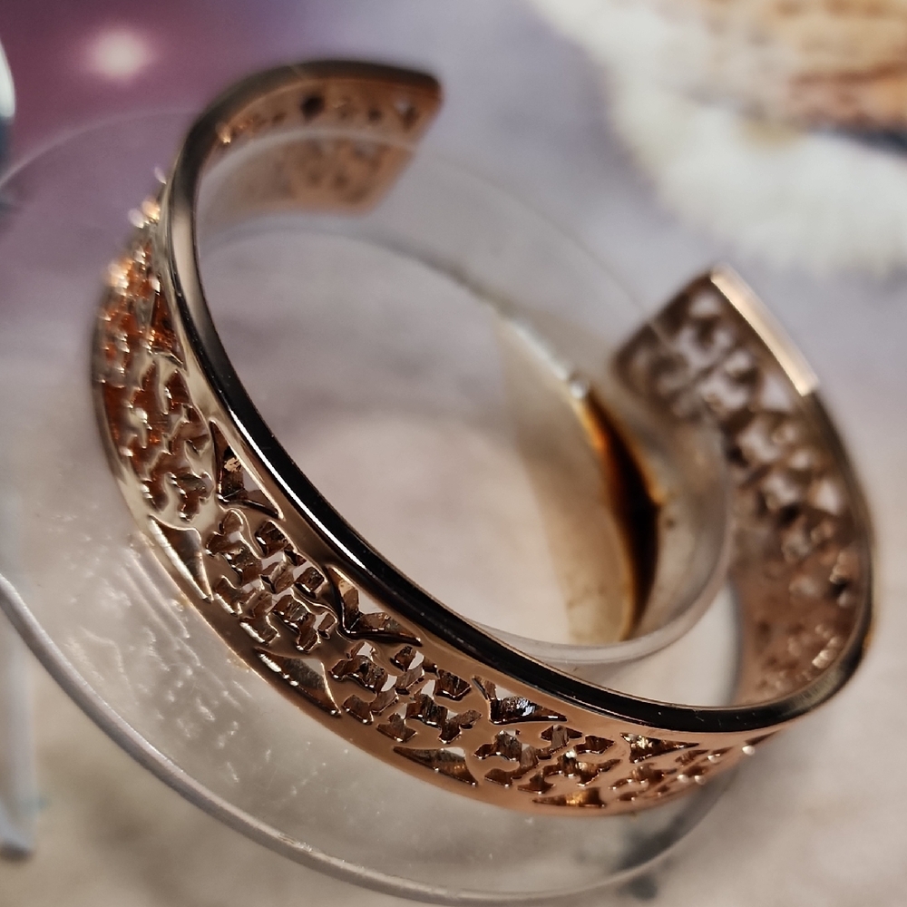Elegant Rose Gold Cuff Bracelet